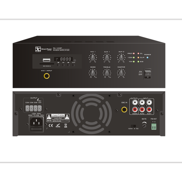 Усилитель DP Technology PA-120BT артикул 193255Si-1