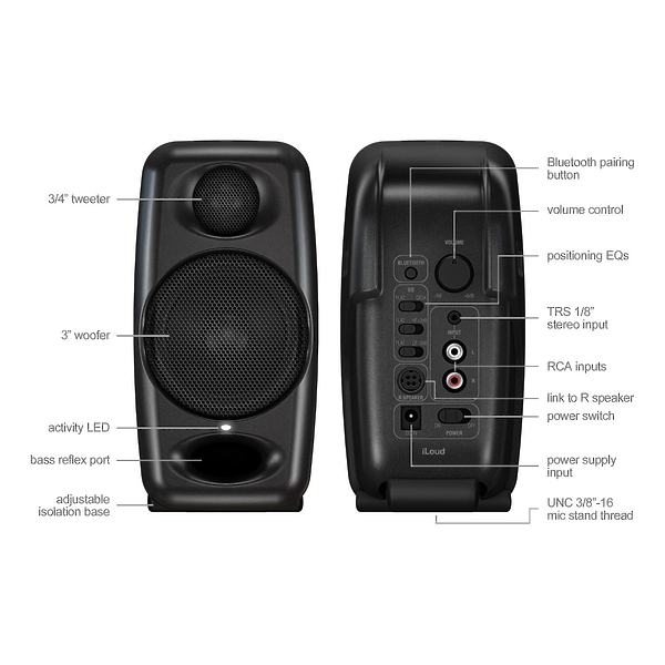 Студийные мониторы IK Multimedia iLoud Micro Monitor артикул 180304Si-1 фото 4