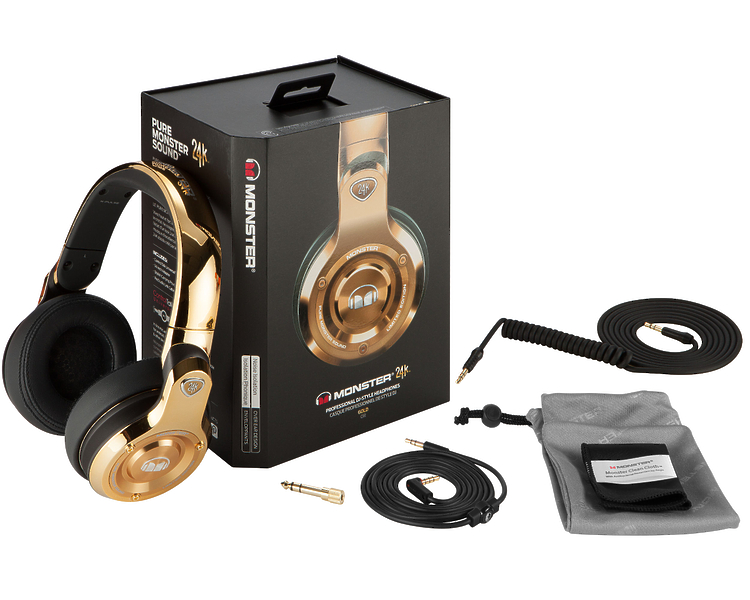 Наушники Monster 24K DJ Over-Ear Gold (128585-00) артикул 163196Si-1 фото 10