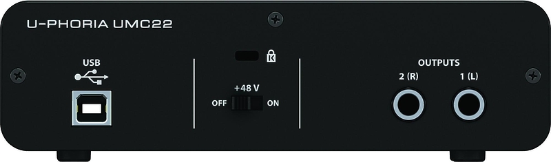 Behringer UMC22 артикул 353287SI-1 фото 8
