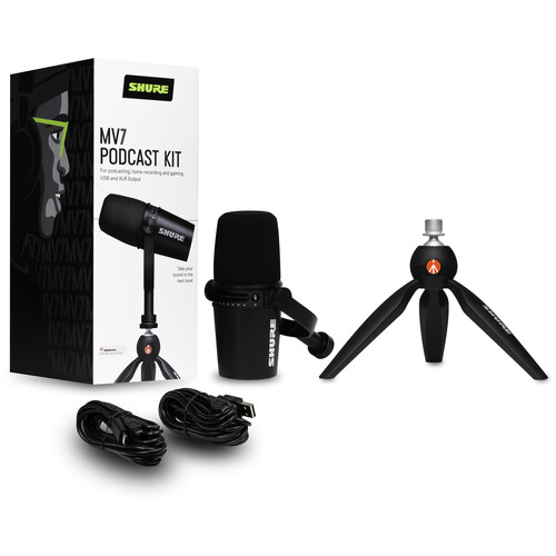 Комплект для записи подкастов Shure MV7-K-BNDL артикул 251048Si-1