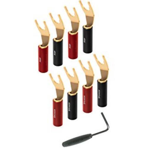Разъемы AudioQuest SureGrip 100 - Multi-Spade (8 шт, Gold) артикул 168325Si-1