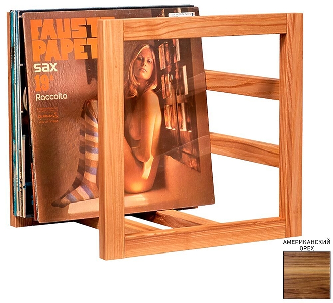 Стойка для хранения виниловых пластинок VOXmodule Vinyl Stand 06 walnut артикул 239596Si-1