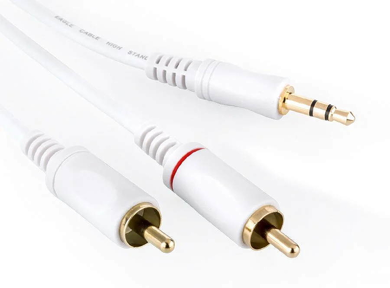 Кабель межблочный Eagle Cable HIGH STANDARD Mini (m) - 2xRCA white 0.8m #20071208 артикул 250181Si-1