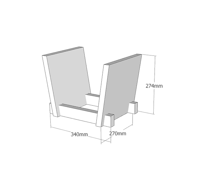 Стойка под виниловые пластинки VOXmodule VINYL STAND 01 Слоновая кость артикул 296904Si-1 фото 4
