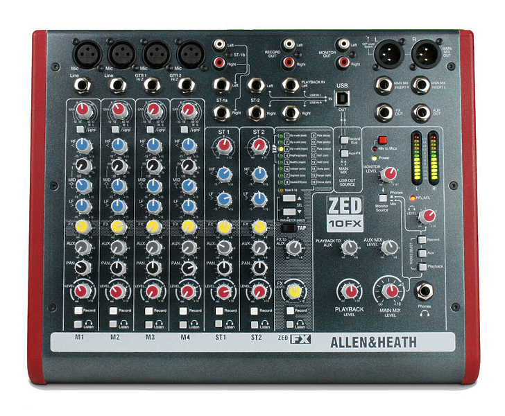 Микшер Allen&Heath ZED10FX артикул 106502Si-1