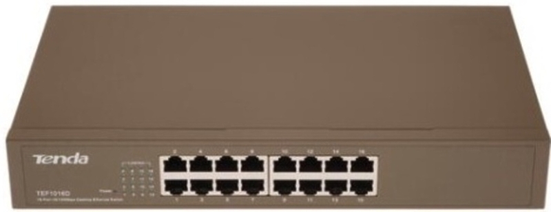 Коммутатор Tenda TEF1016D артикул 324370Si-1