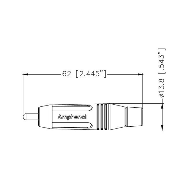 Разъем Amphenol ACPR-BLK артикул 195529Si-1 фото 3