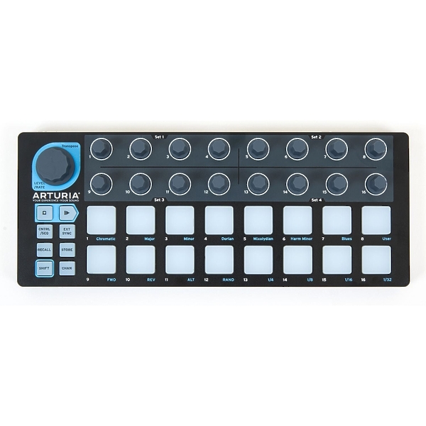 MIDI контроллер Arturia BeatStep Black Edition артикул 192308Si-1