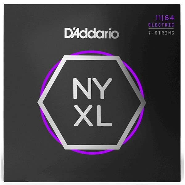 Струны для 7-струнной электрогитары D'Addario NYXL1164 артикул 308168Si-1