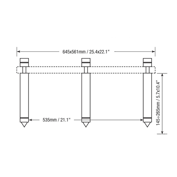 Ножки Solidsteel HS-Add Kit 205 Inox артикул 316189Si-1 фото 3