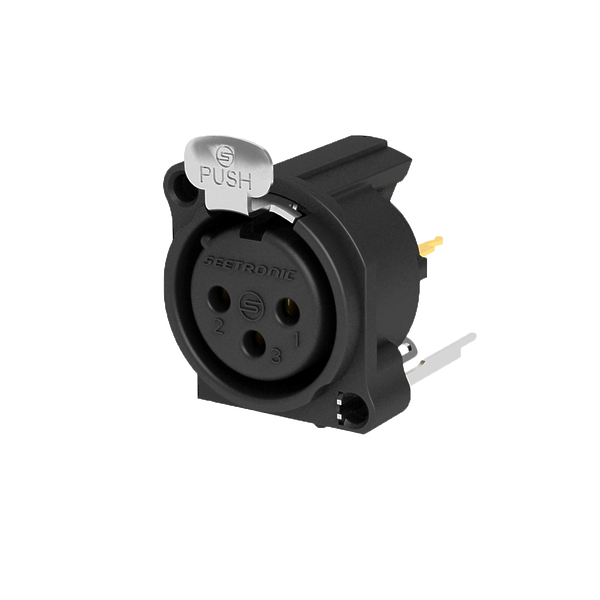 Разъем панельный XLR3 Seetronic SCBDF3-V артикул 306591Si-1