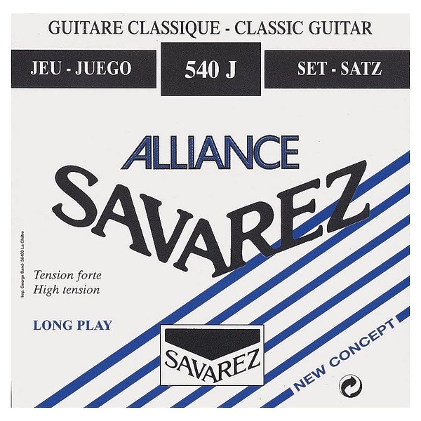 Струны для гитары Savarez 540J  Alliance HT Classic Blue артикул 279505Si-1