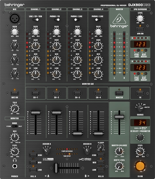 Микшер Behringer DJX900USB артикул 121764Si-1