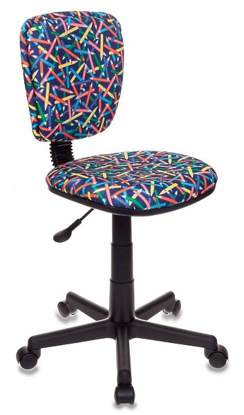 Кресло Бюрократ CH-204NX/PENCIL-BL (Children chair CH-204NX blue pencils cross plastic) артикул 263284Si-1