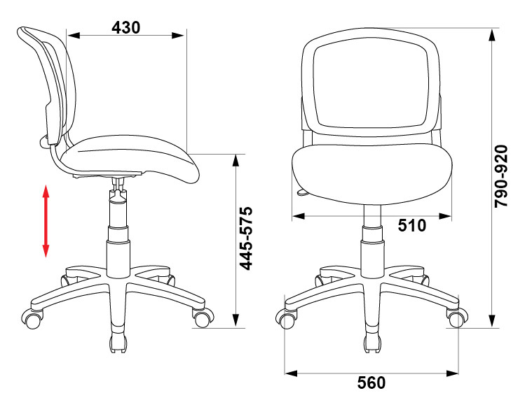 Кресло Бюрократ CH-296NX/GRAFFITY (Children chair CH-296NX black seatblack graffity cross plastic) артикул 263408Si-1 фото 7