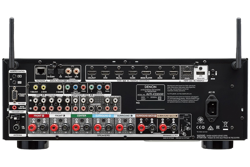 AV ресивер Denon AVR-X3300W black артикул 151482Si-1 фото 5