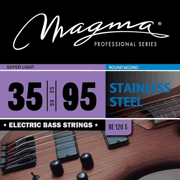 Струны для бас-гитары Magma BE120S артикул 334815Si-1