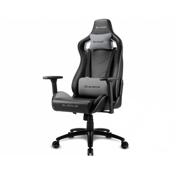Кресло игровое Sharkoon ELBRUS 2 BK/GY артикул 269903Si-1