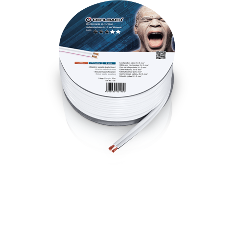 Акустический кабель Oehlbach Speaker Wire SP15 2x1,5 mm white 20 m (195) артикул 174254Si-1