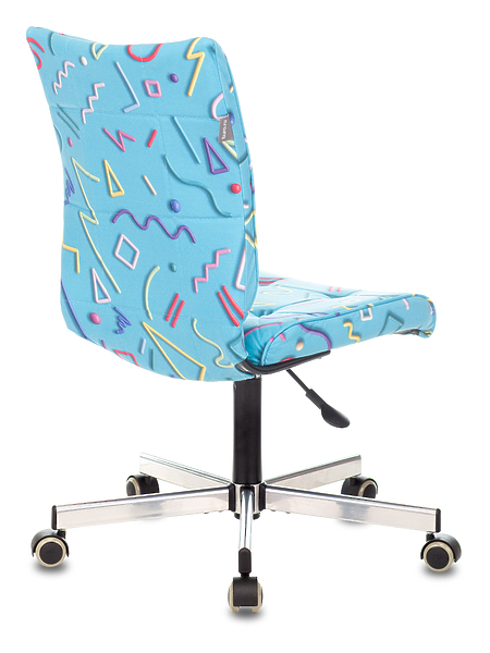 Кресло Бюрократ CH-330M/STICK-BLUE (Office chair CH-330M blue Sticks 06 cross metal хром) артикул 263278Si-1 фото 5