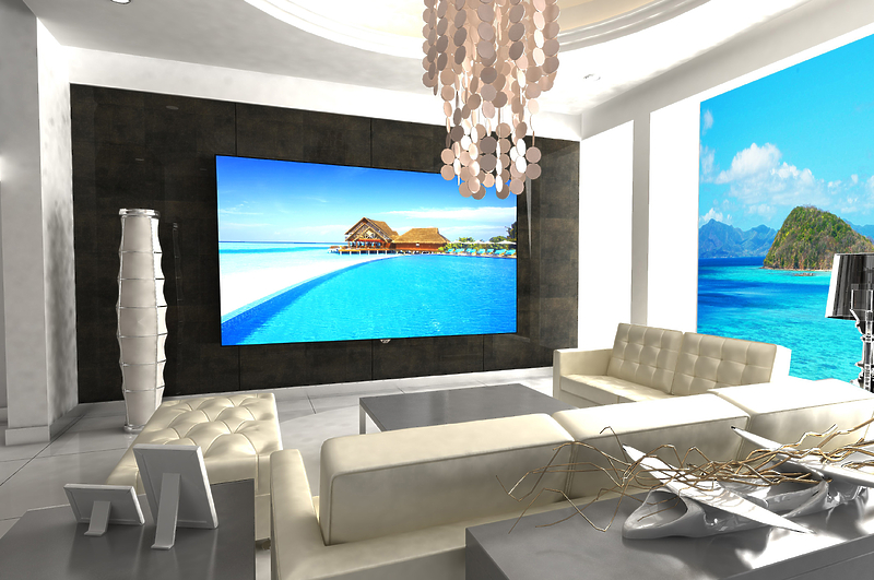 Экран Screen Innovations 120'' - 7 Series TV Zero Edge 16:9 Black Diamond 0.8 - 7TZ120BD8 (pre-assembled) артикул 151903Si-1 фото 3