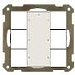 Кнопочный выключатель MDT technologies BE-TA55P6.01 KNX/EIB 3x канальный (6 кнопок), 55 x 55мм, встроенный интерфейс KNX (BCU), двухцветная LED индикация, фоновая подсветка, цвет матовый белый