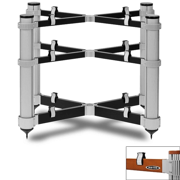 Подставка под Hi-Fi компоненты Solid Tech Rack of Silence 3 Regular Cherry/Silver артикул 228352Si-1