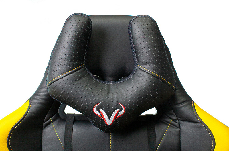 Кресло Zombie VIKING 5 AERO YELLOW (Game chair VIKING 5 AERO black/yellow eco.leather headrest cross plastic) артикул 263439Si-1 фото 15