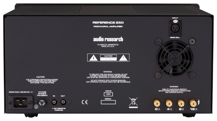 Усилитель звука Audio Research Reference 250 black артикул 104546Si-1 фото 4