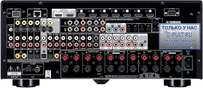 AV Ресивер Yamaha RX-A2010 black артикул 378677FV-1 фото 3