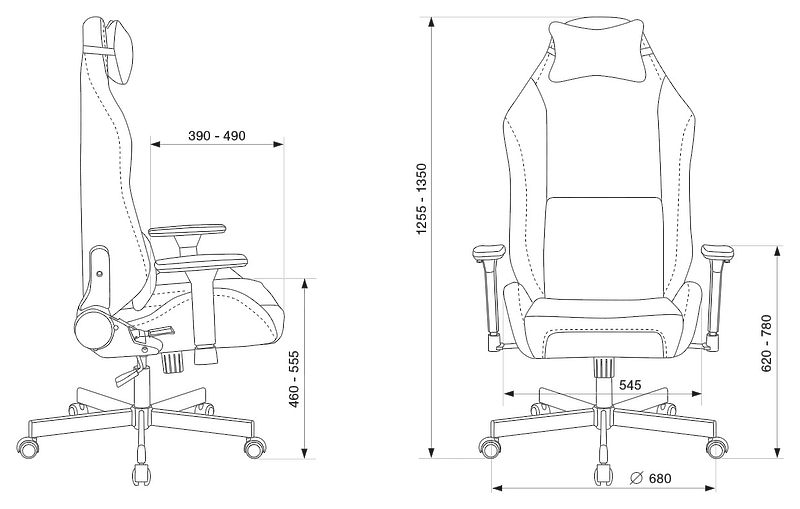 Кресло Knight N1 BLACK (Game chair Knight N1 Fabric black Light-20 headrest cross metal) артикул 263303Si-1 фото 9