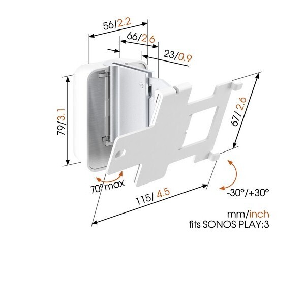 Кронштейн для акустики Vogels SOUND 4203 W артикул 158321Si-1 фото 4