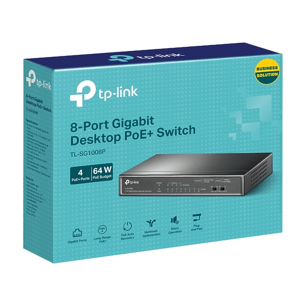 Коммутатор TP-LINK TL-SG1008P артикул 303440Si-1 фото 4