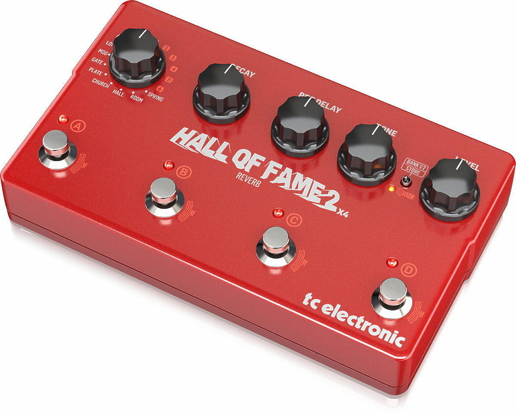 Педаль эффектов TC ELECTRONIC Hall Of Fame 2 X4 Reverb артикул 239641Si-1