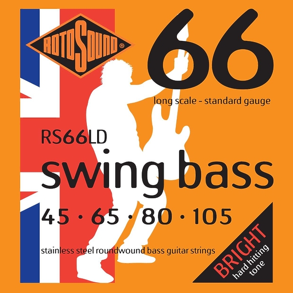 Струны Rotosound RS66LD BASS STRINGS STAINLESS STEEL артикул 275404Si-1