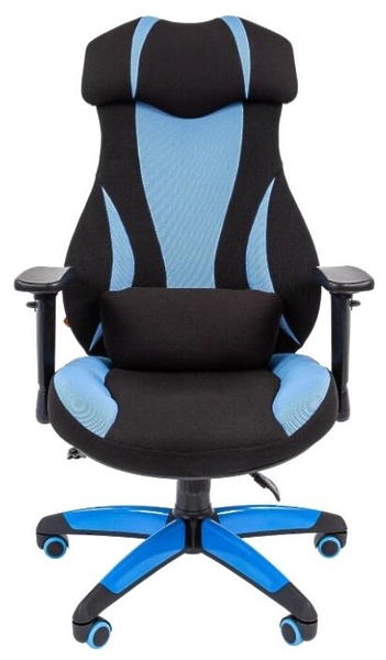 Кресло игровое Chairman game 14 00-07022219 Black/Blue артикул 269942Si-1 фото 3