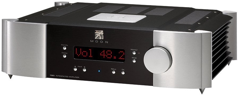 Стереоусилитель SIM Audio MOON 700i 2 TONE (black/silver)\Blue Display артикул 143622Si-1