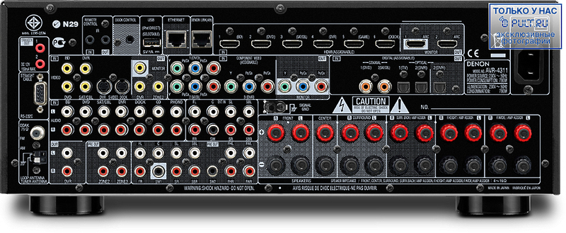 AV Ресивер Denon AVR-4311 black артикул 388674FV-1 фото 4