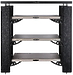 Стойка под Hi-Fi компоненты Solid Tech Hybrid Wood 3 TT (670 mm) Black Oak/Concrete