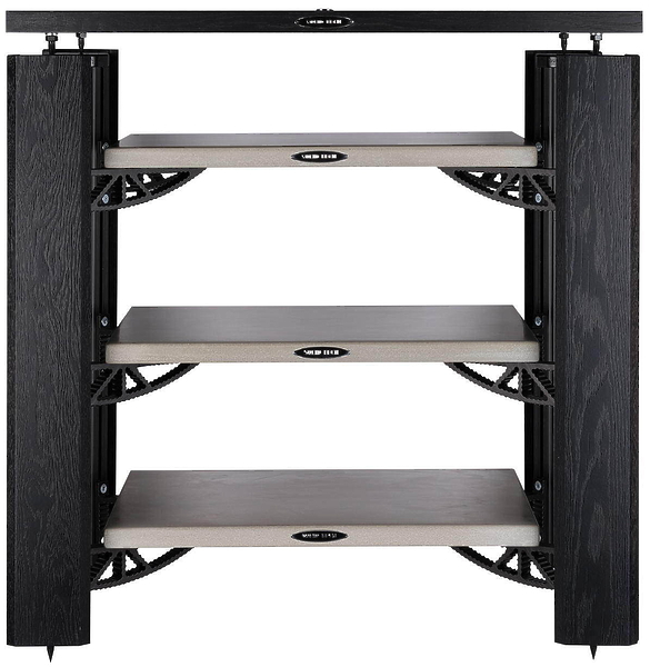 Стойка под Hi-Fi компоненты Solid Tech Hybrid Wood 3 TT (670 mm) Black Oak/Concrete артикул 251359Si-1