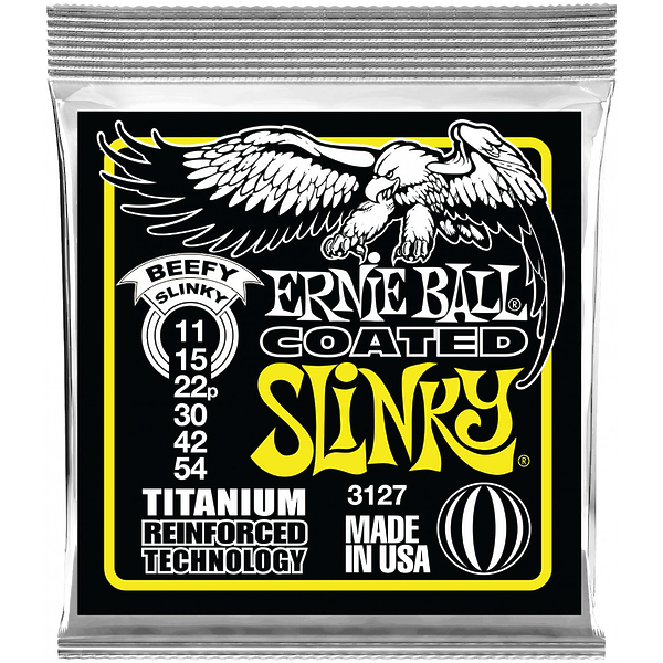 Струны для электрогитары Ernie Ball 3127 Titanium RPS Beefy Slinky артикул 291381Si-1