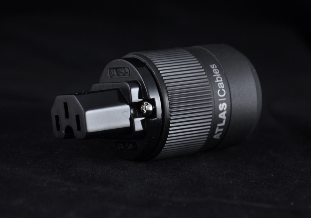 Разъемы и переходники Atlas IEC Plug Rhodium plated артикул 101887Si-1