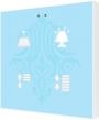 Выключатель сенсорный Zennio ZVI-F4 KNX Flat F4, 4-кнопочный, LED индикация, 2хAI/DI, термостат, датчик температуры, датчик приближения, пластиковая рамка, 81х81х9мм, в уст. коробку, произвольная графика артикул 206501Si-1