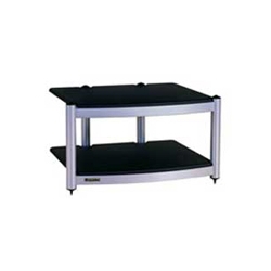 Модульная подставка Atacama Equinox 2 Shelf Base Module Hi-Fi silver/piano black glass (базовый модуль) артикул 102547FV-1