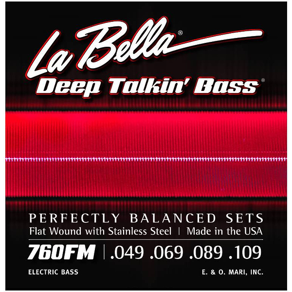 Струны для бас-гитары La Bella Bella 760FM Deep Talking Bass Medium артикул 291186Si-1