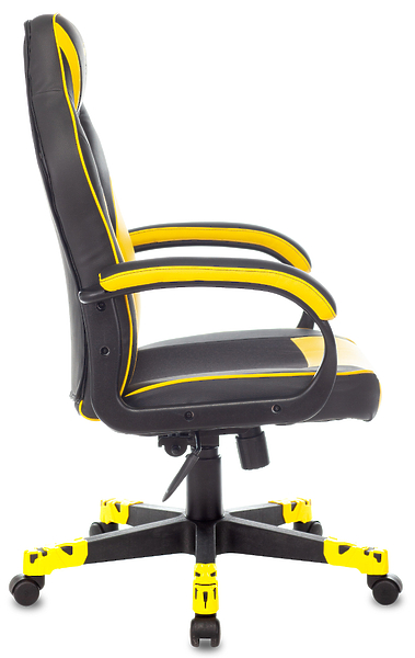 Кресло Zombie GAME 17 YELL (Game chair GAME 17 black/yellow textile/eco.leather cross plastic) артикул 263204Si-1 фото 9