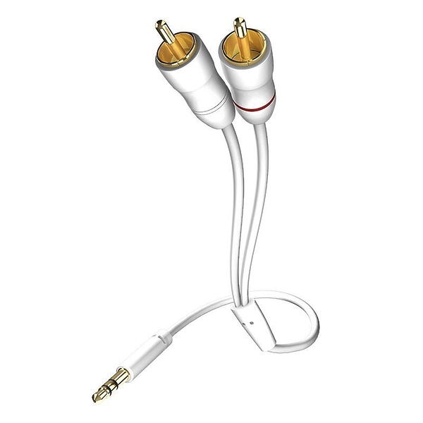 Кабель межблочный In-Akustik Star MP3 Audio Cable 3.5 Phone <> 2RCA 0.75m 0031000075 артикул 135223Si-1