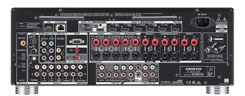 AV ресивер Onkyo TX-RZ730 Black артикул 180023Si-1 фото 3