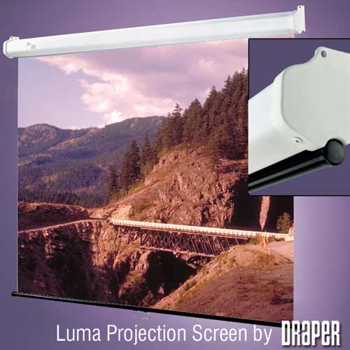Экран Draper Luma HDTV (9:16) 185/73" 91*163 HCG (XH800E) ebd 12" case white артикул 258364FV-1 фото 6